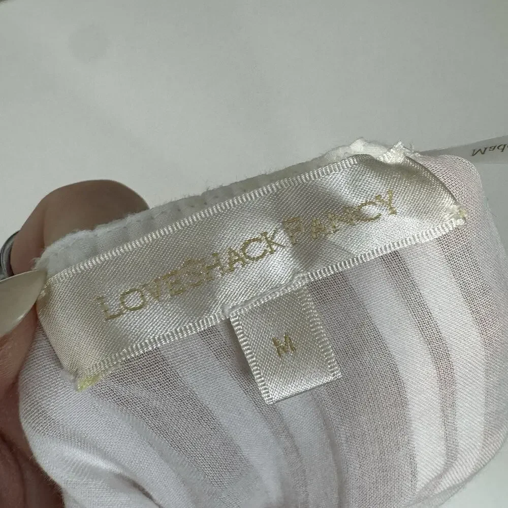 LoveShackFancy Womens Dress M White Lilium Dainty Cottagecore Feminine Bridal - Picture 11 of 13